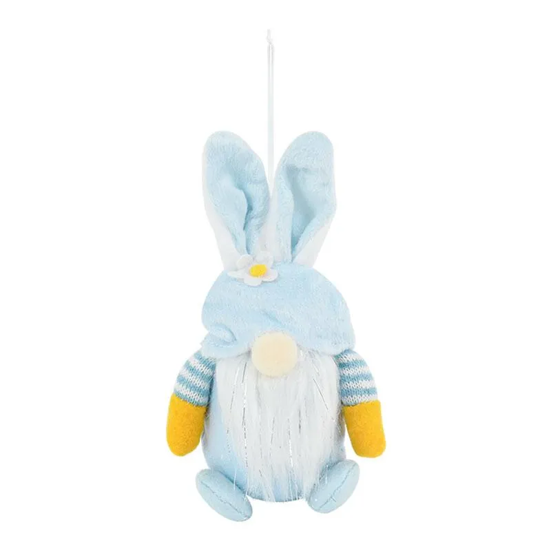 Ostern gesichtsloser Zwerg-Kaninchen-Puppe, handgefertigt, wiederverwendbar, Heimdekoration, Frühlings-Hängehasen-Ornamente, Kinder-Geschenk