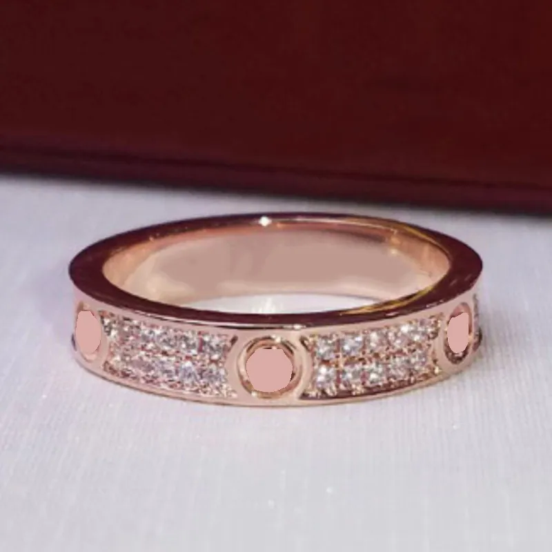 Band med full zirkon 4mm bredd bröllop kärlek ringkvinna smycken ringar jubileumsgåva endast packad på velettpåse s121002108
