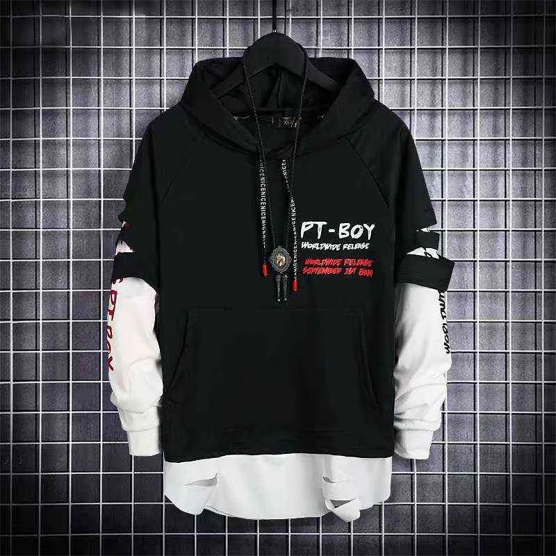 Prowow Hoodies Men Brev Skriv ut Hooded High Street Pullover Sweatshirt Men Fashion Hip Hop Streetwear Hoodie Funny Harajuku Toppar 211217