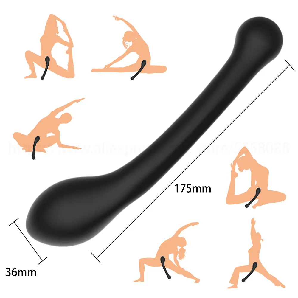 Massage Soft Silicone Anal Beads Balls Handheld Butt Plug Dual Head Stimulation Anus Sex Toy Prostate Massage Female Vagina Mastur1674142