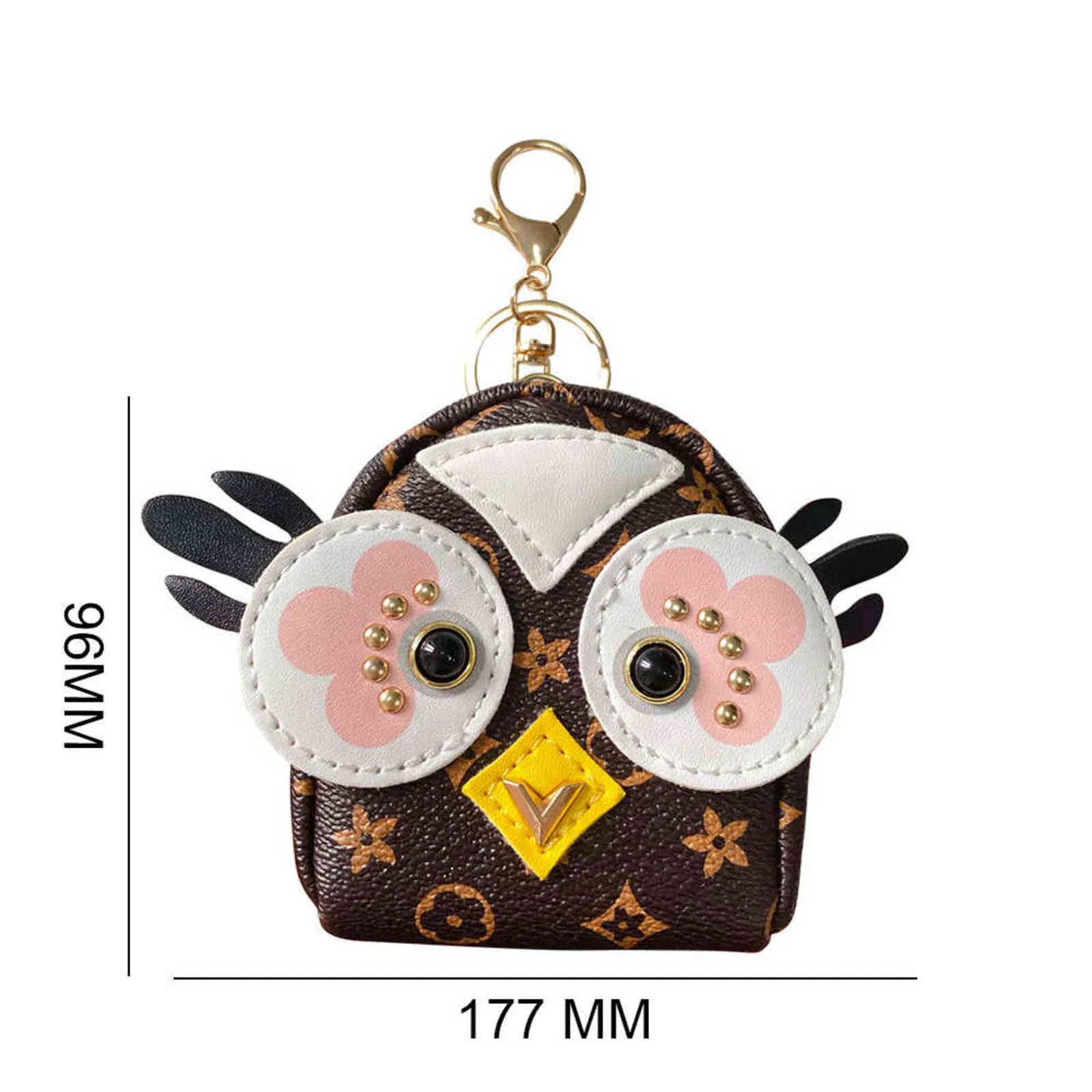 Car Keychain Leather Leather Cute Owl Owl Key Tag Case Mini Bag Bendant Gift Gift Missioner Expishory for Women Men H11269325031