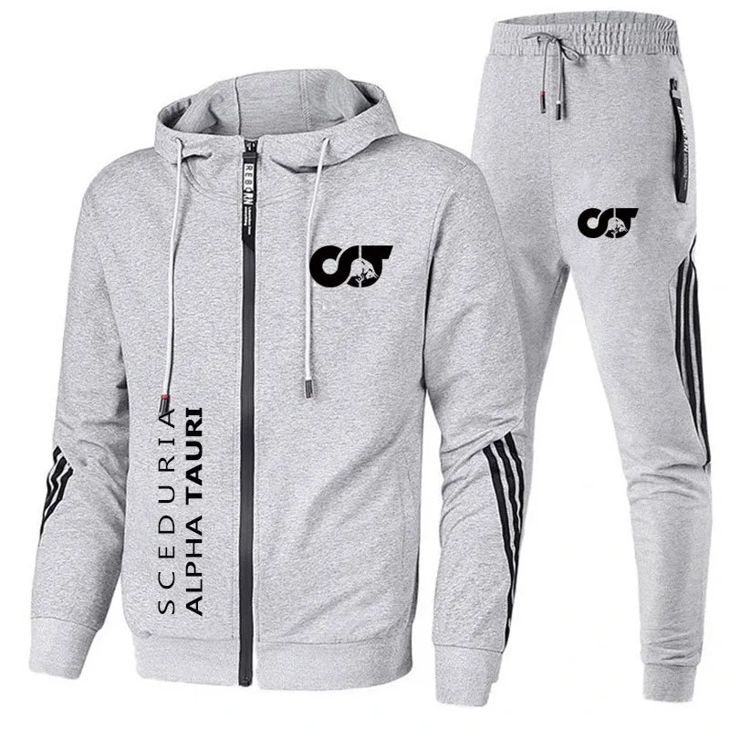 Sweat-shirt à capuche surdimensionné en coton pour hommes, ensemble 2 pièces pour les Fans de course, Formule 1 Pierre Gasly F1 Team Alpha Tauri, 2021