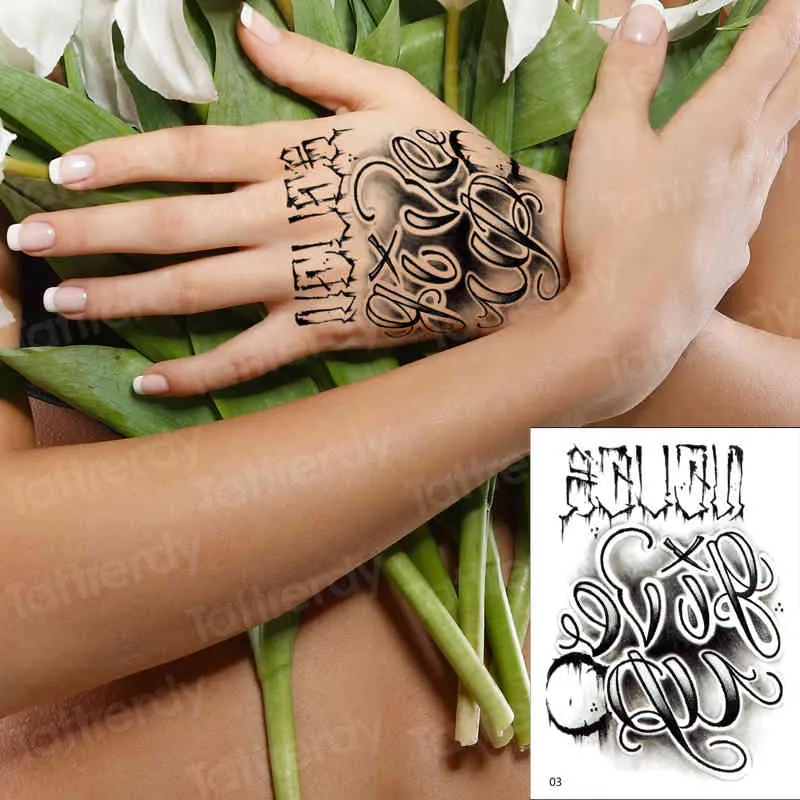 Tatouage temporaire pour les mains, autocollants au henné Rose, autocollants Sexy pour les doigts, fleur, fausse feuille de tatouage imperméable