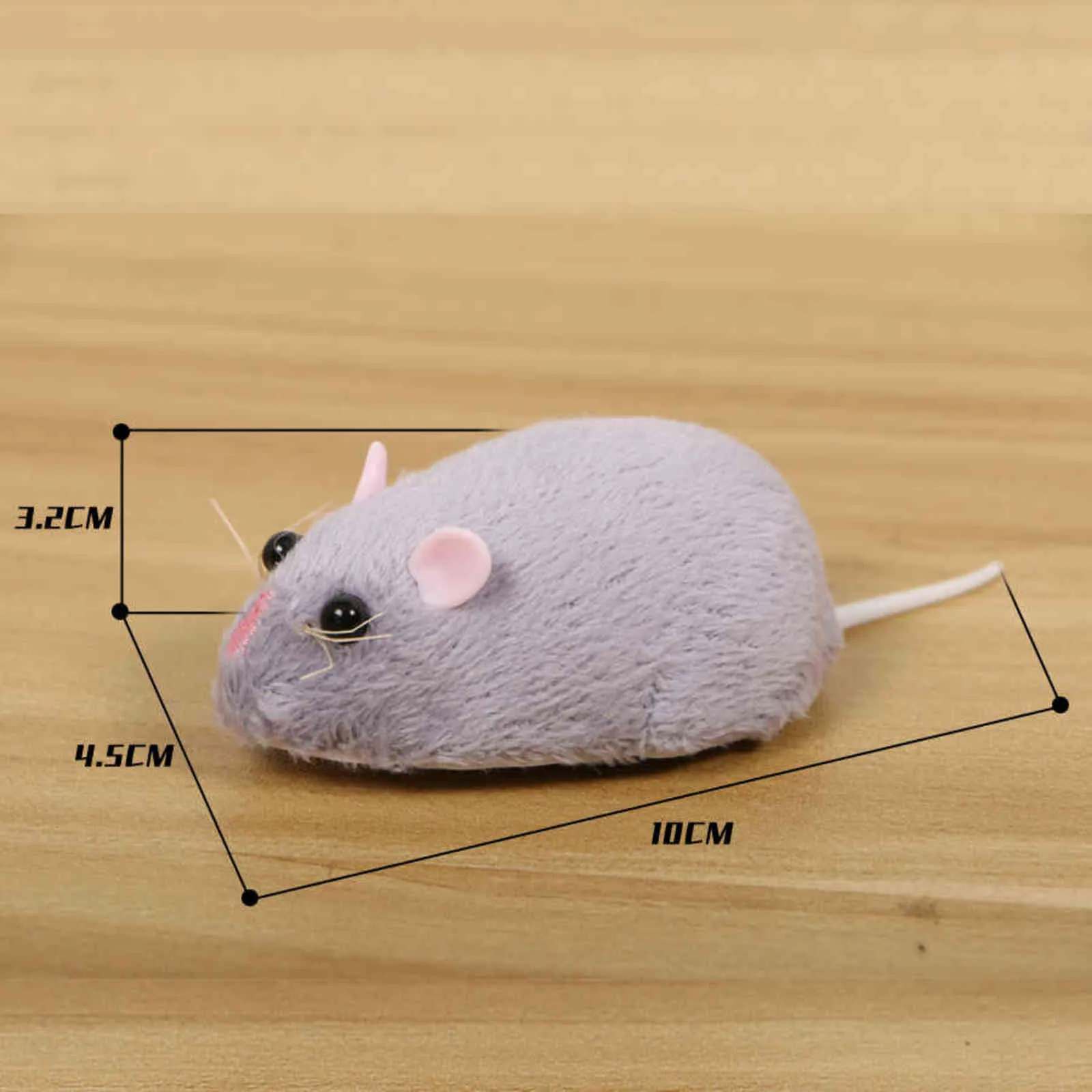 Jouets de souris télécommandés pour chats interactifs chat électronique taquin peluche émulation rat souris 360 rotatif chien animal de compagnie 211122