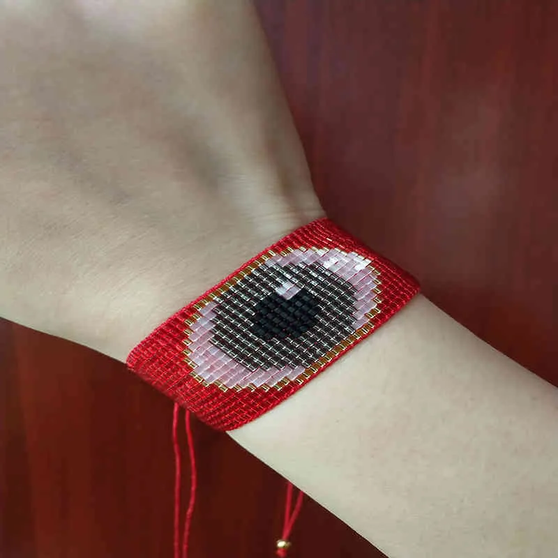 BLUESTAR Turc MIYUKI Bracelet Pour Femmes Chic Evil Eye Pulseras Mujer Bijoux Faits À La Main Cadeau