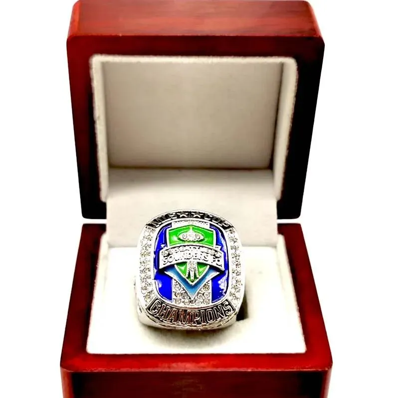 Znakomita Diamentowa Inkrustowana biżuteria Seattle MLS Cup Champion Ring Digital 8 Replica2592