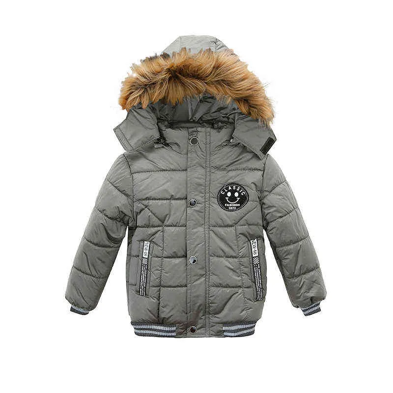 High Quality Winter Child Boy Down Jacket Parka Big Girl Thicking Warm Coat 2 3 4 5 6 Year Light Hooded Outerwears 211203