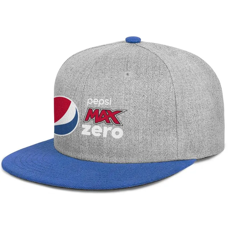Pepsi logo de cerise sauvage unisexe casquette de baseball à bord plat blanc chapeaux de camionneur personnalisés Pepsi Cola bleu et blanc I039m a Aholic M7910254