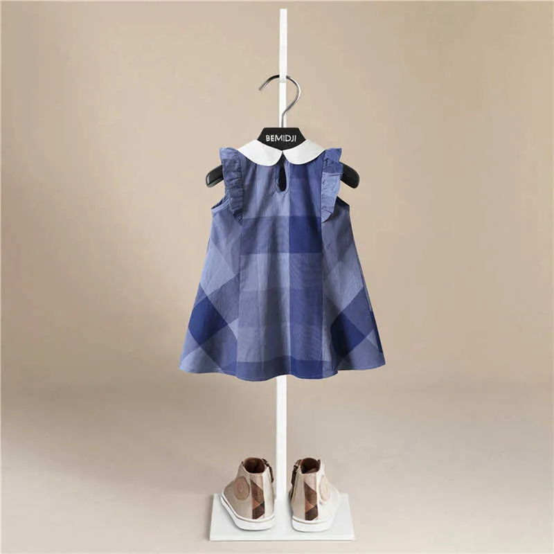 2020 Estate Del Vestito Del Bambino Nuove Ragazze di Modo Infantile Abiti di Cotone Vestiti Bambini di Stile Del Fiore Abbigliamento Bambini Vestito da Principessa Q0716