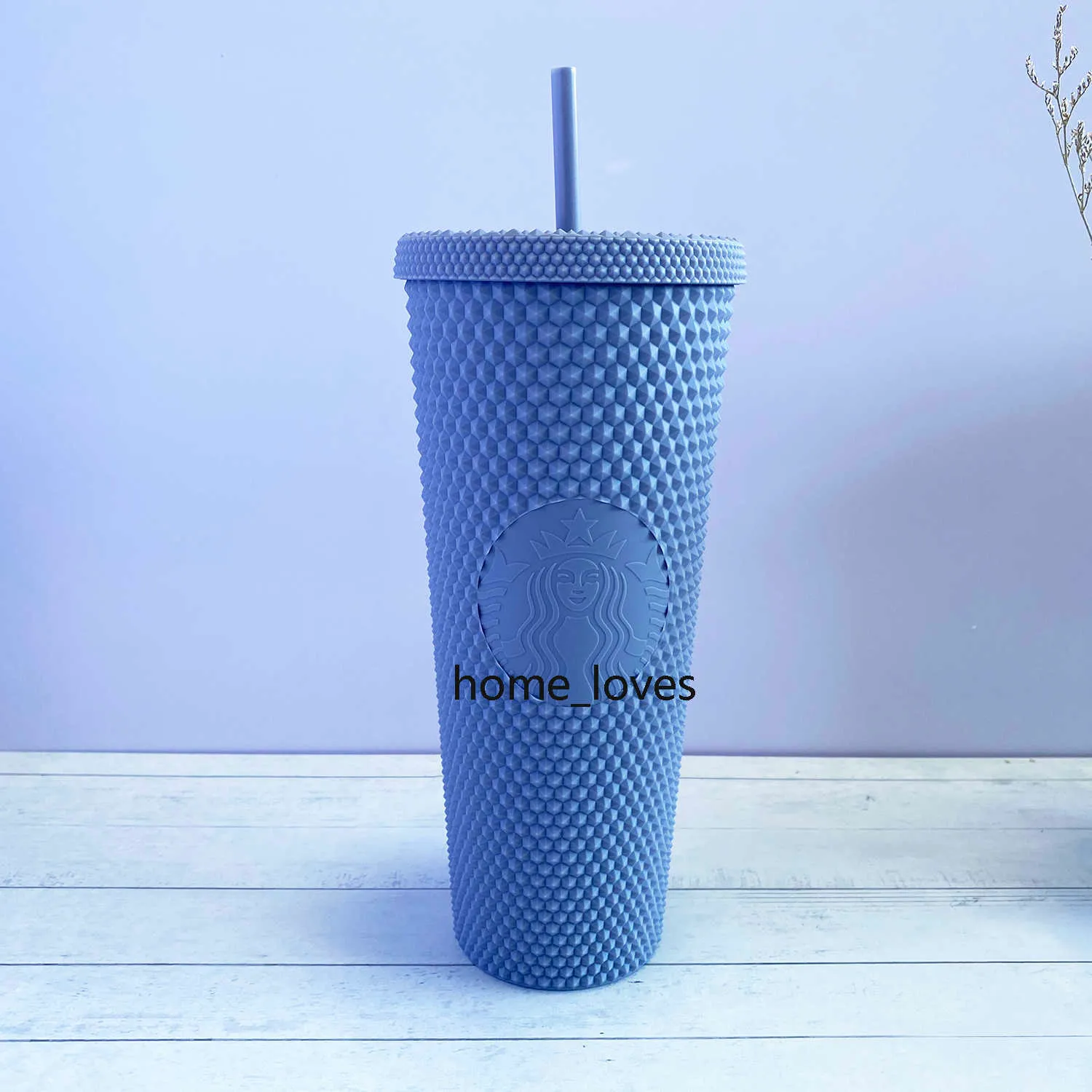 2021 Starbucks Gobelets cloutés 710 ml CARBIE Rose Tasses en plastique noir mat avec pailleCV2ECV2E286B