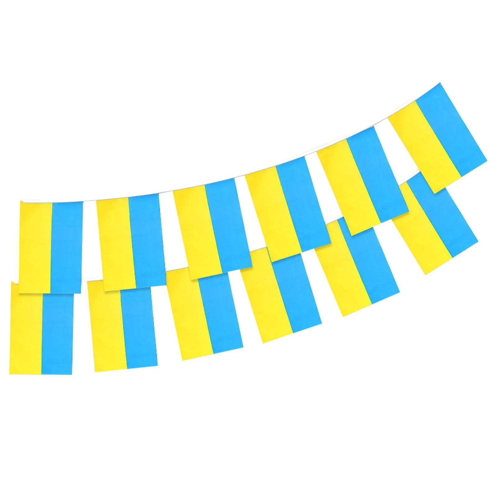 Ukraina Okno Flaga String Flaga Ukraina Wiszące Mini Flag Ornament Home Decor Kraj Proporant Nowe Szczęśliwe Prezenty Tkaniny Banery