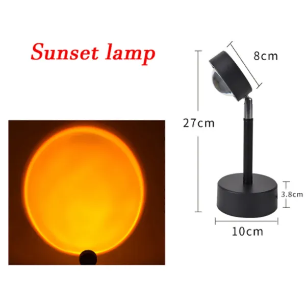 Sunset Projection Lamp Remote Control Color Byte