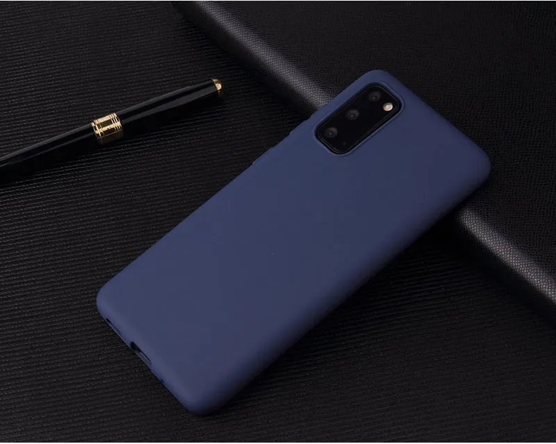 Fodral för Samsung Galaxy S20 Ultra S8 S9 S10 S20 PLUS A01 A21 A31 A51 A71 5G A10 A20 A30 A40 A50 A70 Silikon Soft Cover Case