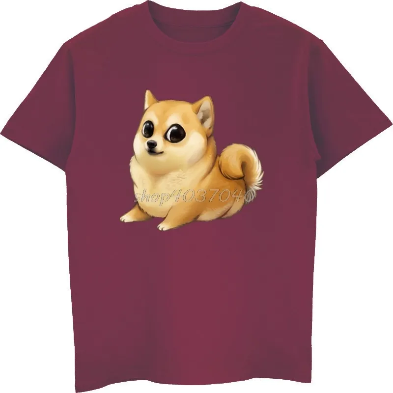 Husky doge hund rolig utskrift t-shirt sommar män bomull kortärmad t-shirt hip hop tee tops harajuku streetwear c0413