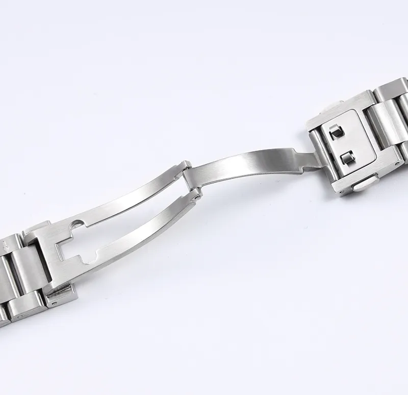 Armbandband voor TAG Heuer-serie massief roestvrij horlogeaccessoires Band 22 mm staal zilver mat textuur2682