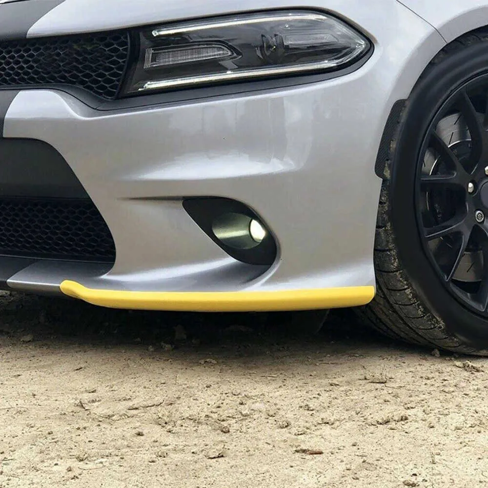 1 Çift Araba Ön Tampon Splitter Dudak Saptı Dudaklar Difüzör Spoiler Koruma Dodge Şarj Srt Scat Pack 2015-2019 Araba