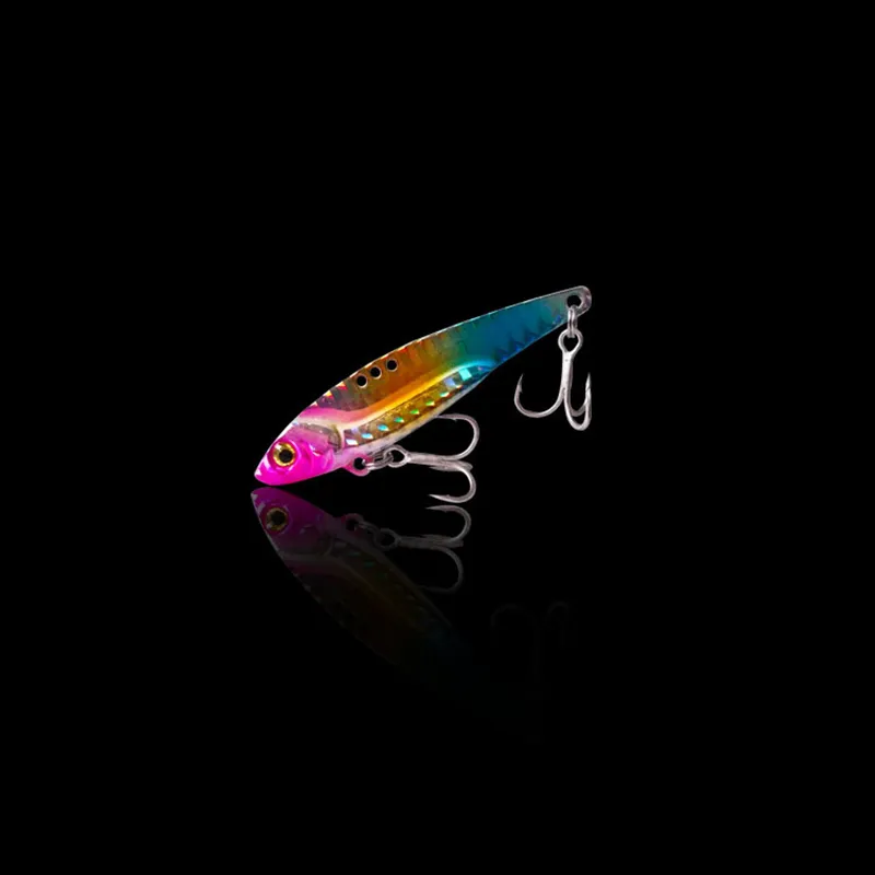12 pezzi 3D occhi metallo Vib lama richiamo 575131620G affondamento esche vibranti vibrazione artificiale spigola luccio persico pesca8772065