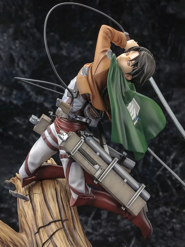 Anime Attack on Titan Artfx J Levi Renewal Package Ver. PVC Action Figure Anime Figure Modello Giocattoli Bambola da collezione Regalo X0503