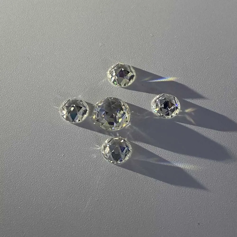 10 mm 4 Karat runde Form Flatback Rosenschliff D VVS synthetischer Moissanit-Diamant-Edelstein für die Herstellung von Anhängerschmuck H1015