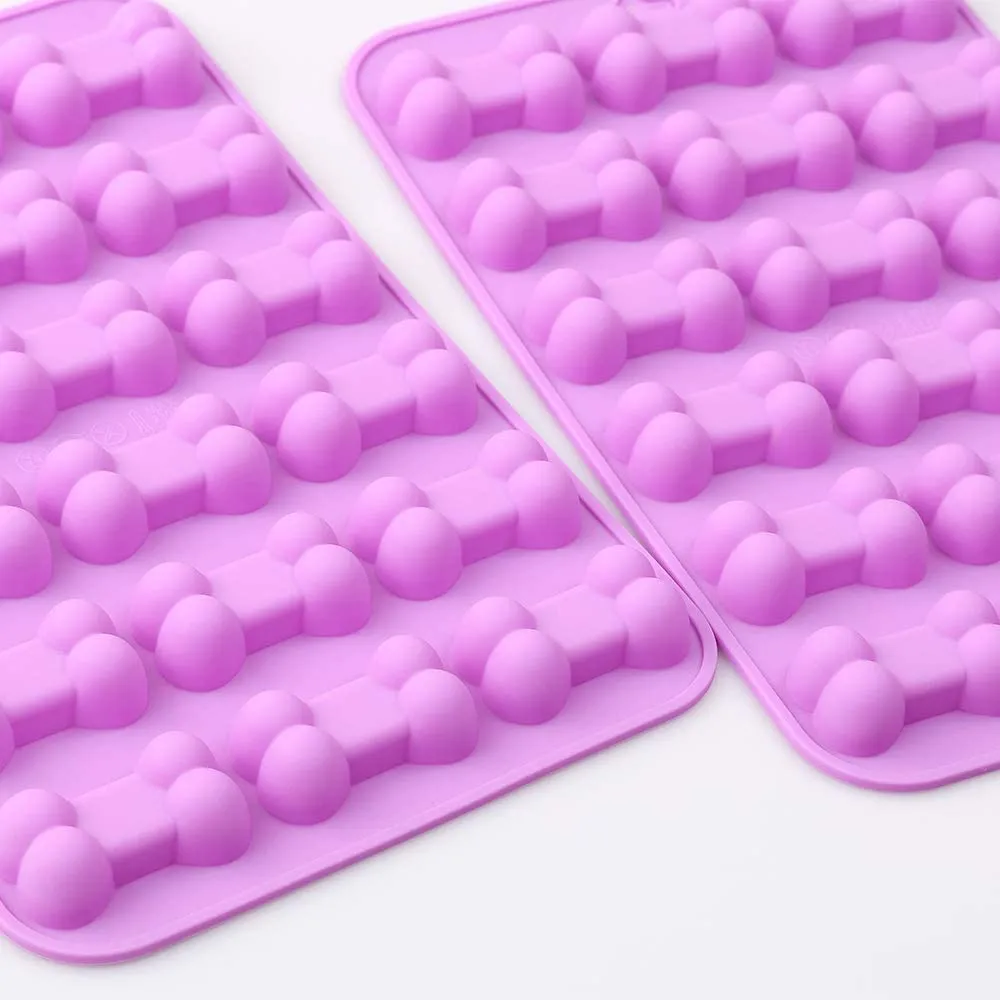Bone Shaped Silicone Cake Moulds, 18 cavity, Food Grade, for Chocolate, Candy, Cake, Pudding, Jelly, Dog Treats 1221546