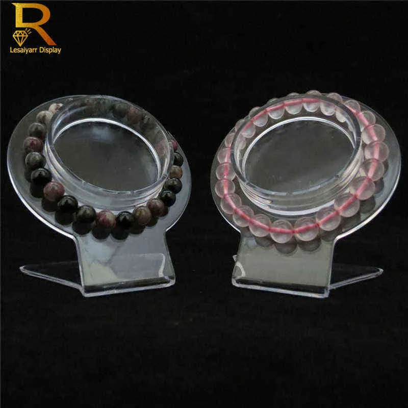 Présentoir de bijoux en acrylique transparent, 10 pièces, présentoir de bracelets, organisateur de bracelets, support de collier 211105273d