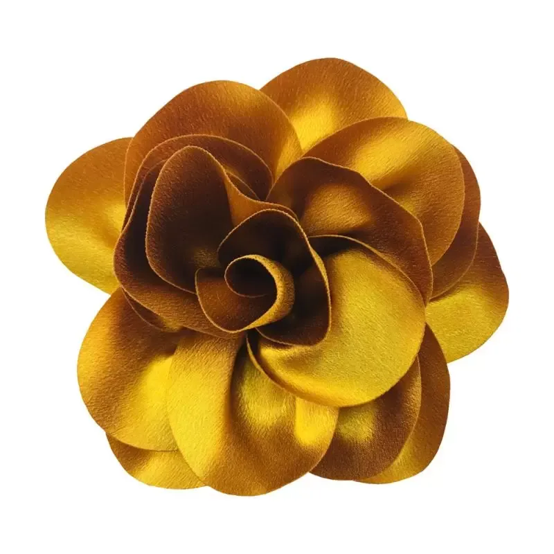 Accessoires cheveux 6 pouces grandes fleurs en tissu Satin fait à la main bricolage bébé fille Boutique pour Barrette bandeau chapeaux