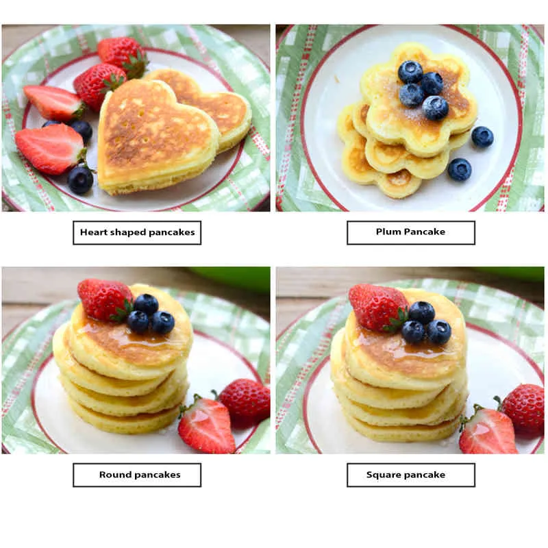 Pancake Non-stick Silicone Mold Cooking Tool Round Center Machine Egg Rice Cooker Flip Kitchen Baking 210423