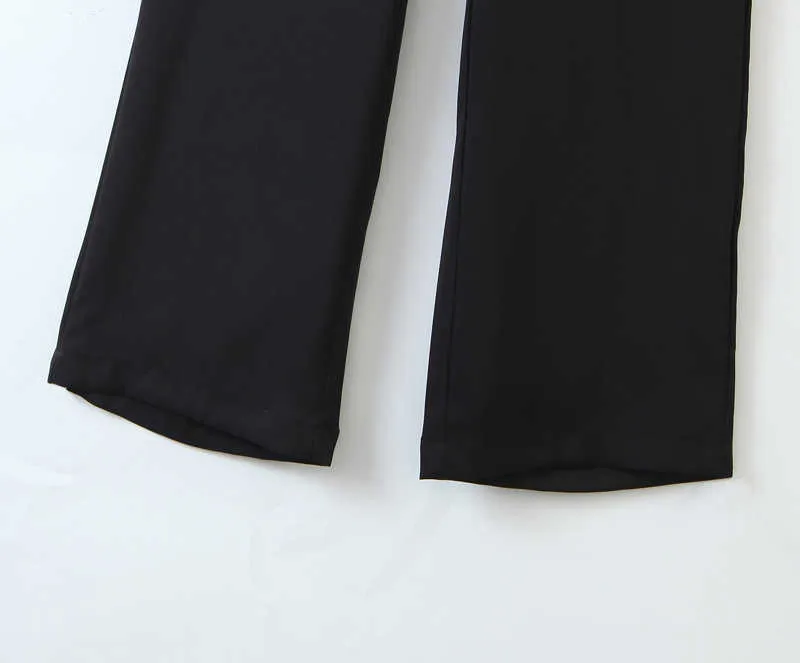 Случайные штаны осень тонкий сплошной цвет женские офисные брюки женские мода высокая талия качества костюм женский 210527