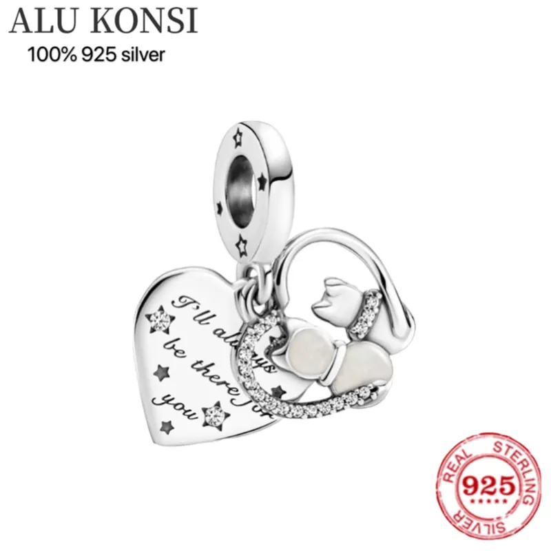 NUOVO 100% argento sterling 925 ciondolo a forma di pesce in scala blu fata principessa charms Fit bracciale Pan originale regalo gioielli donna