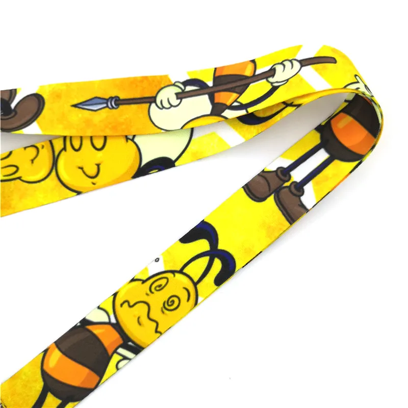10 pièces abeille vintage cou lanière porte-clés téléphone portable sangle ID porte-Badge corde porte-clés cosplay accessoires cadeau