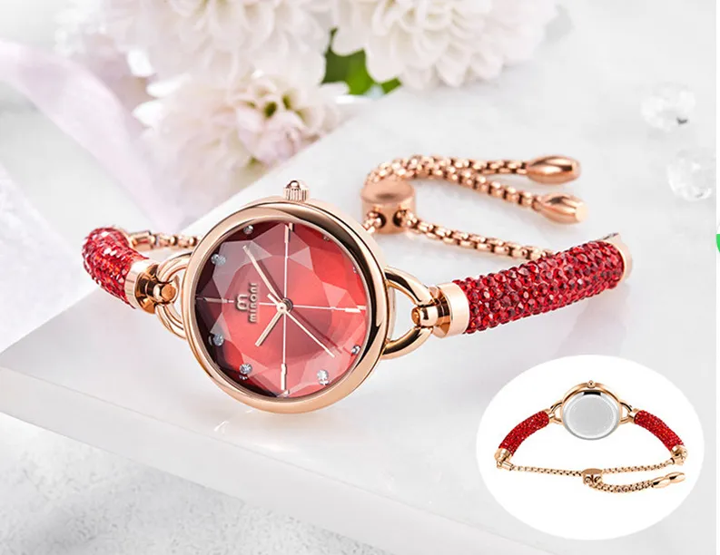 Модные современные кварцевые часы Женский браслет Спортивные изысканные женские часы Smart Diamond 28 мм с маленьким циферблатом для девочек Наручные часы Jewelry204d
