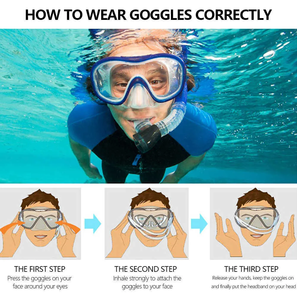 Hoge Kwaliteit 12 Kleuren Professionele Scuba Duikmaskers Snorkelen Set Volwassen Siliconen Rok Anti-Mist Goggles Bril Zwemmen Vissen Pool Apparatuur Op voorraad