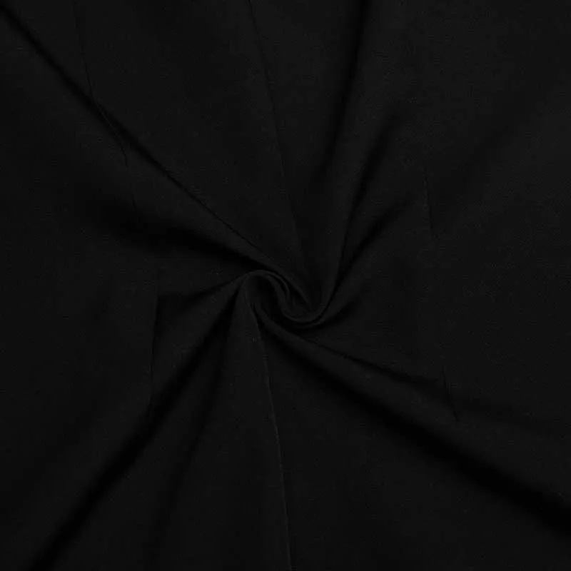 VGH Casual Siyah Lace Up Patchwork Kemer Kadın Blazers Çentikli Uzun Kollu Kore İnce Kadın Ceketler Bahar Moda Stil 210930