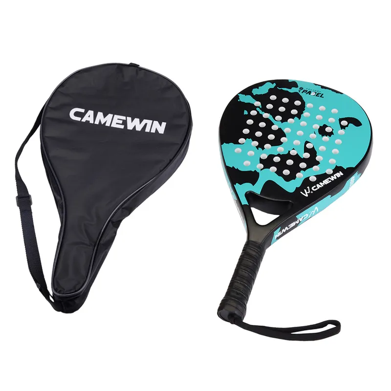 2021 Profesjonalny korka do tenisa z włókna węglowego Soft Soft Paddle Racquet z torbą osłona 220210
