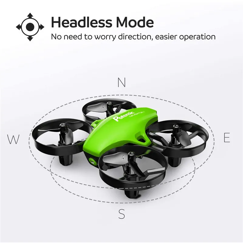 Potensic A20 Mini Drone pour Enfants Débutants Facile à Voler Mode Sans Tête RC Hélicoptère Quadricoptère Télécommande Avec 3 Piles 220216