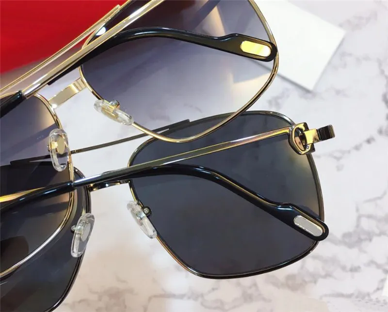 Vente de lunettes de soleil design de mode 0289S cadre en métal carré classique léger et confortable style polyvalent simple qualité supérieure outdoo255M