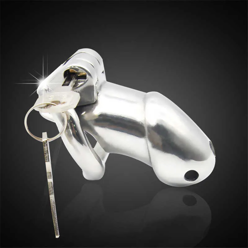 Cock Cage Sex shop high quality Stainless Steel Male Chastity Device penis Lock Sleeve adult erotic Sex Toy For Men Bondage BDSM P0826