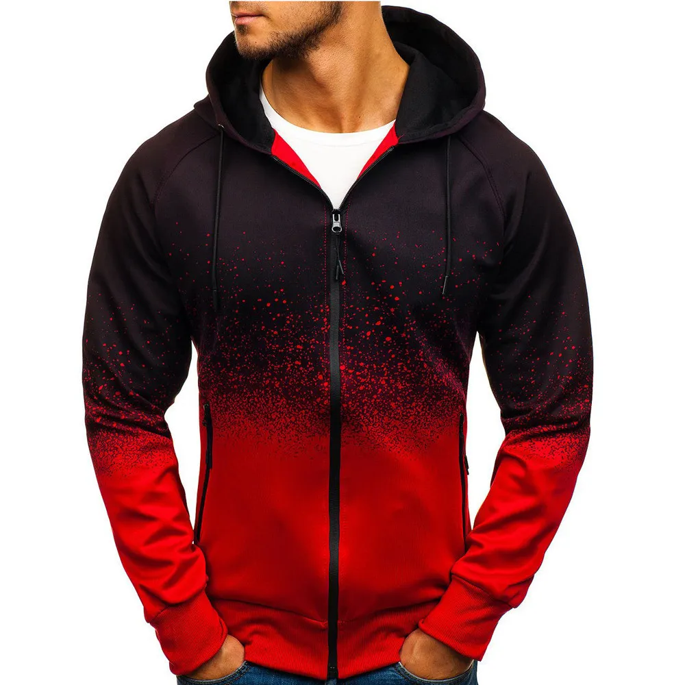 Designer Herren Casual Hoodies Männer 3D Digitaldruck Kapuzenpullover Mantel Herren Hip-Hop ZIP Hoody Sportswear Trainingsanzug Männlich S