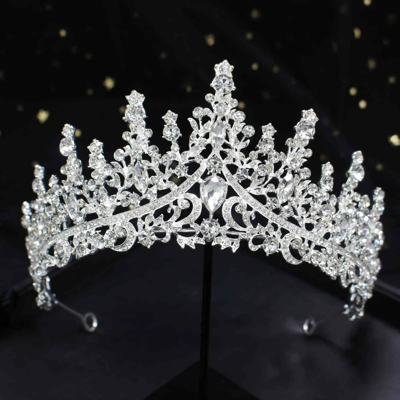 Biżuteria do włosów ślubnych Kmvexo Rose Gold panna młoda koronki księżniczki Urodzinowe opaska na głowę Vintage Party Bridal Tiaras Prezent 1126954436467958