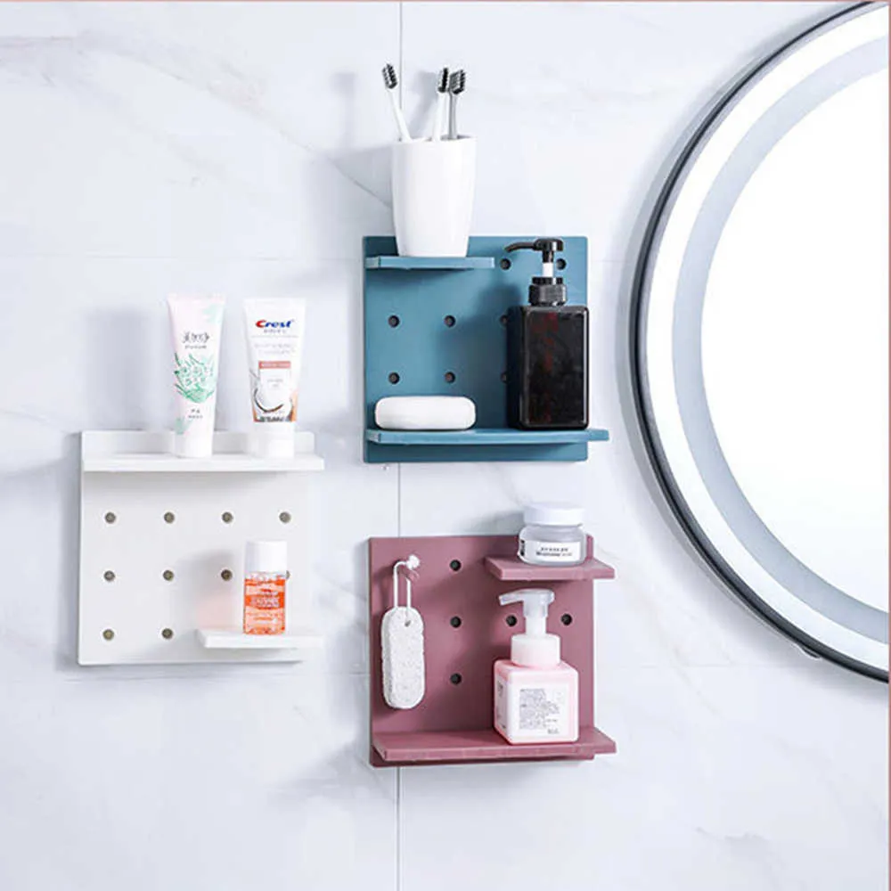 Gadget de cozinha fornece banheiro rack de cozinha organizador de parede suporte de parede armazenamento de parede cremalheira jarra de especiarias estante de gabinete de cremalheira 210705