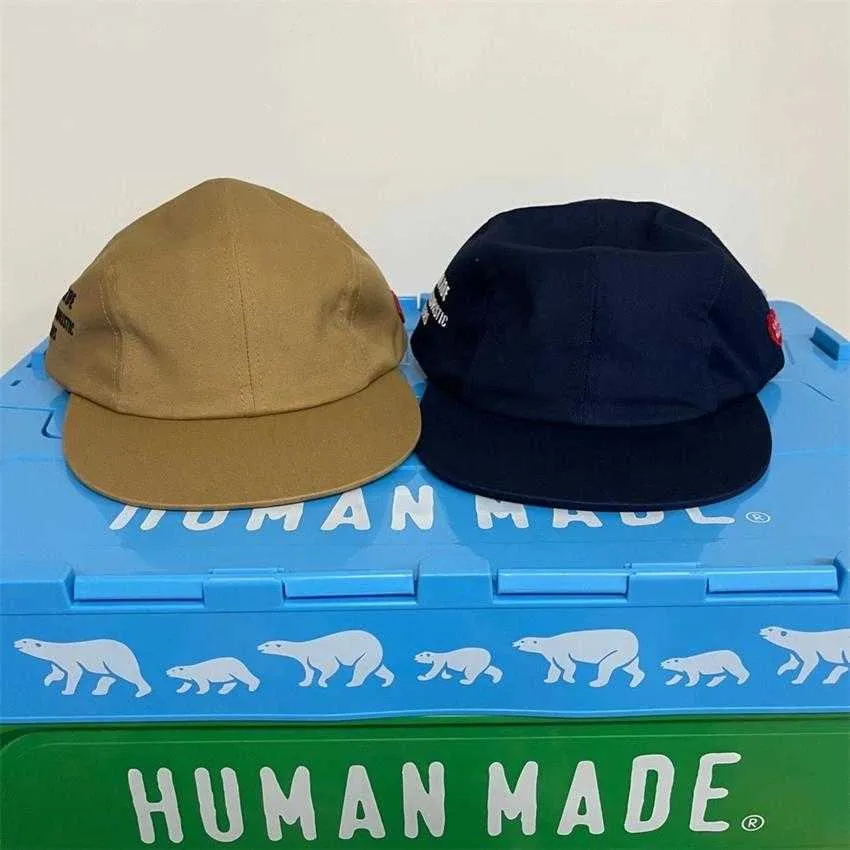 Human Made 4 Panneau Cap Trucker Casquettes de baseball pour hommes Femmes Summer Beach Sun Chapeaux Snapback Papa Chapeau Hip Hop Visière Réglable Sport Q0911