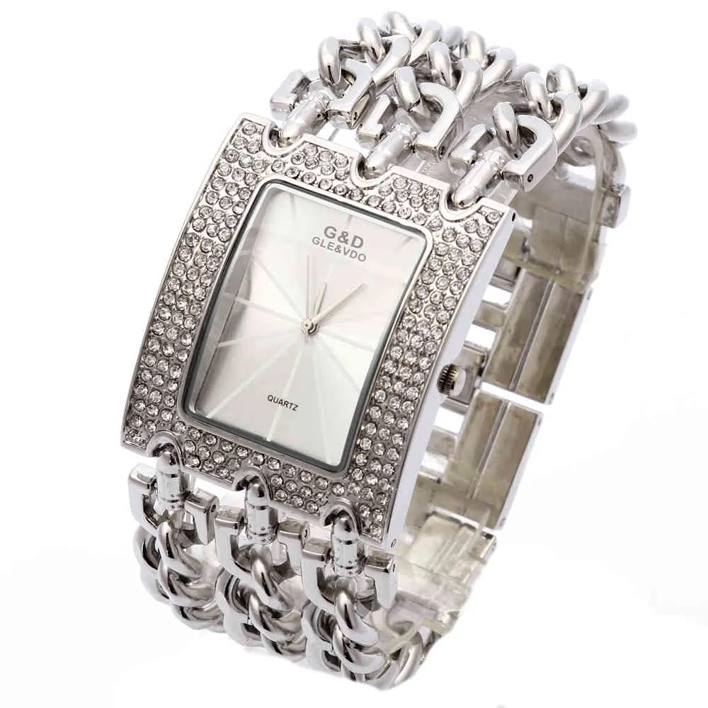 GD Top Brand Luksusowe kobiety zegarek kwarcowy zegarek damski bransoletka sukienka renogio feminino saat prezenty renOJ Mujer 2103259381503