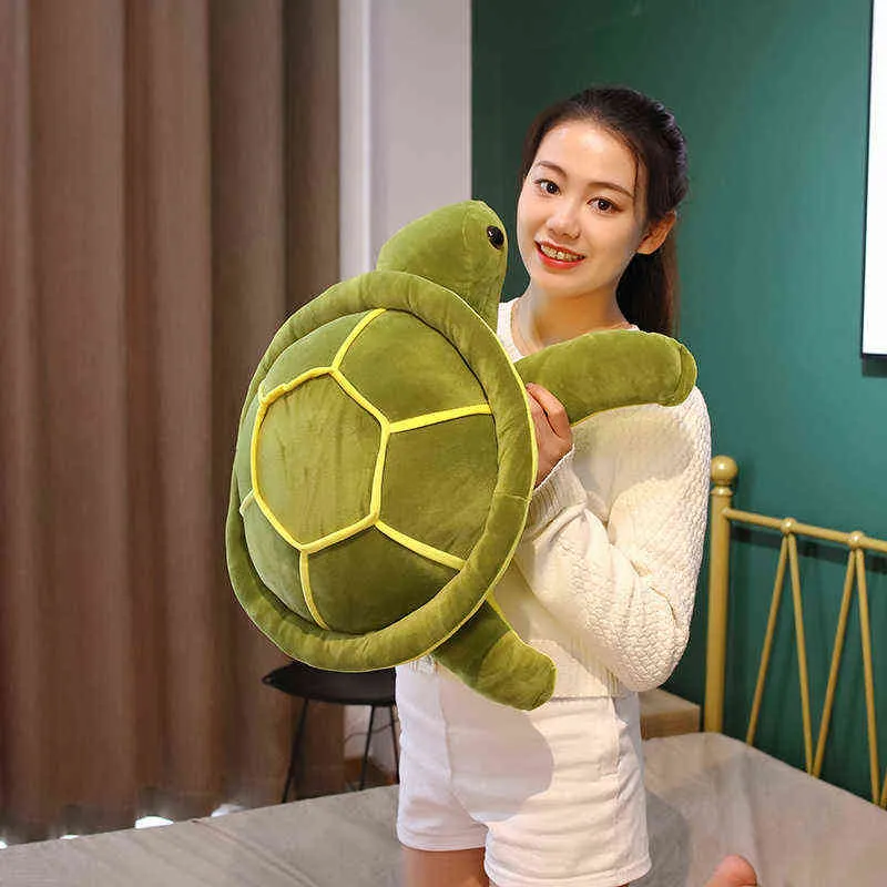 354555cm Güzel Tortoise Peluş Oyuncak Kawaii Hayvan Bebekleri Dolgulu Yumuşak Hayvan Deniz Kaplumbağası Yastığı Kız Y24429094