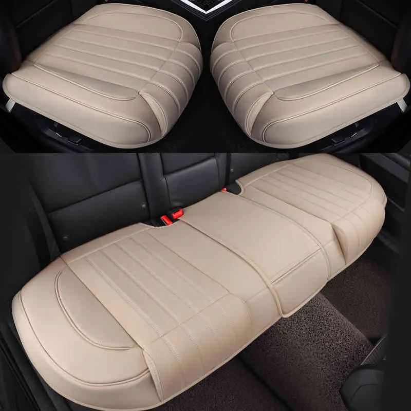 3D кожаные кожаные крышки автоматический коврик для подушки дышащей передней задней задней крышки сиденья универсальные автомобильные аксессуары
