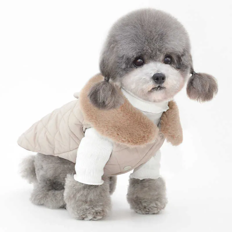 Cappotto invernale cani da compagnia Giacca calda Vestiti cani Cucciolo Abbigliamento Gatto Chihuahua Yorkshire maltese Pomerania Schnauzer Barboncino Vestito 211007