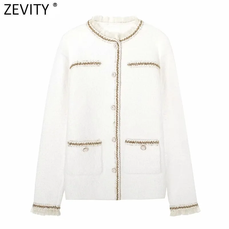 Autumn Women Sweet Agaric Lace Contrast Color Woolen Coat Female Long Sleeve Pockets Cardigan Jacket Chic Tops CT622 210420