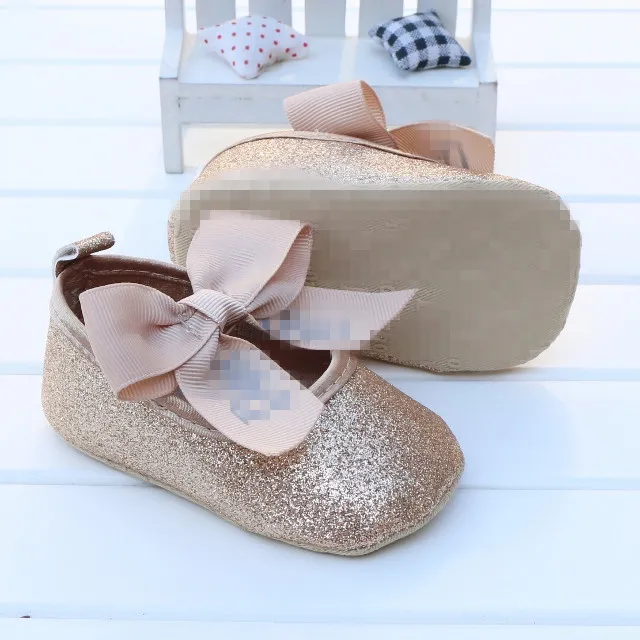0-18m zapatos para niñas princesa PU cuero recién nacidos bow-knot zapatos infantes cuna zapato suave zapatillas zapatillas primeros caminantes mocasines