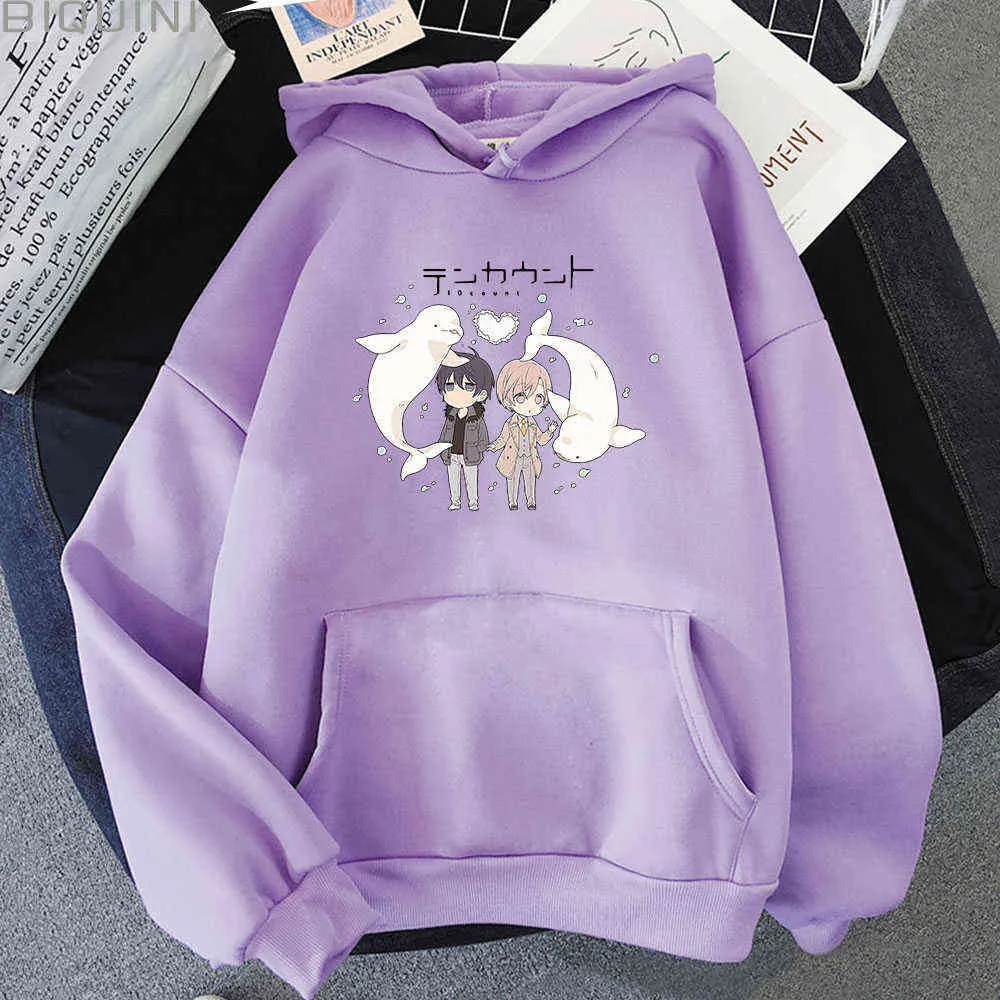 Ten Count Hoodie Loose Cute Boys Comics Print Autumn Winter Clothes Womens Harajuku Korean Fashion Female Pocket Aesthetic Anime Y0820