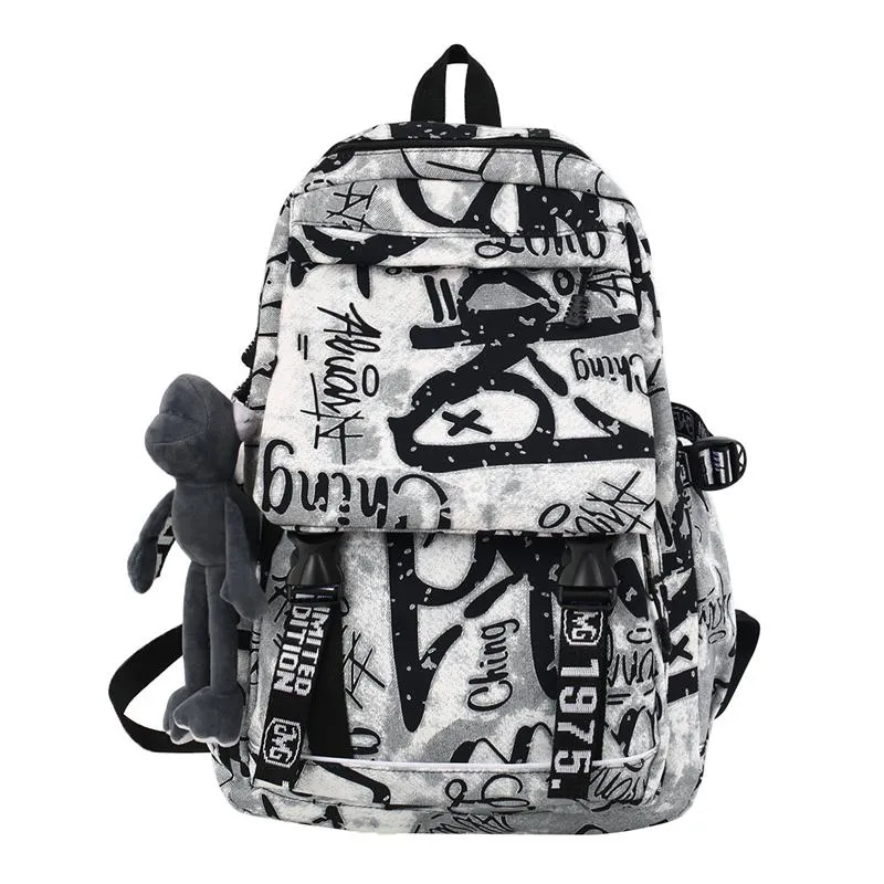 School Bags Fashion Girl Boy Backpack Notebook Bag Nylon Cool Student College Travel283D