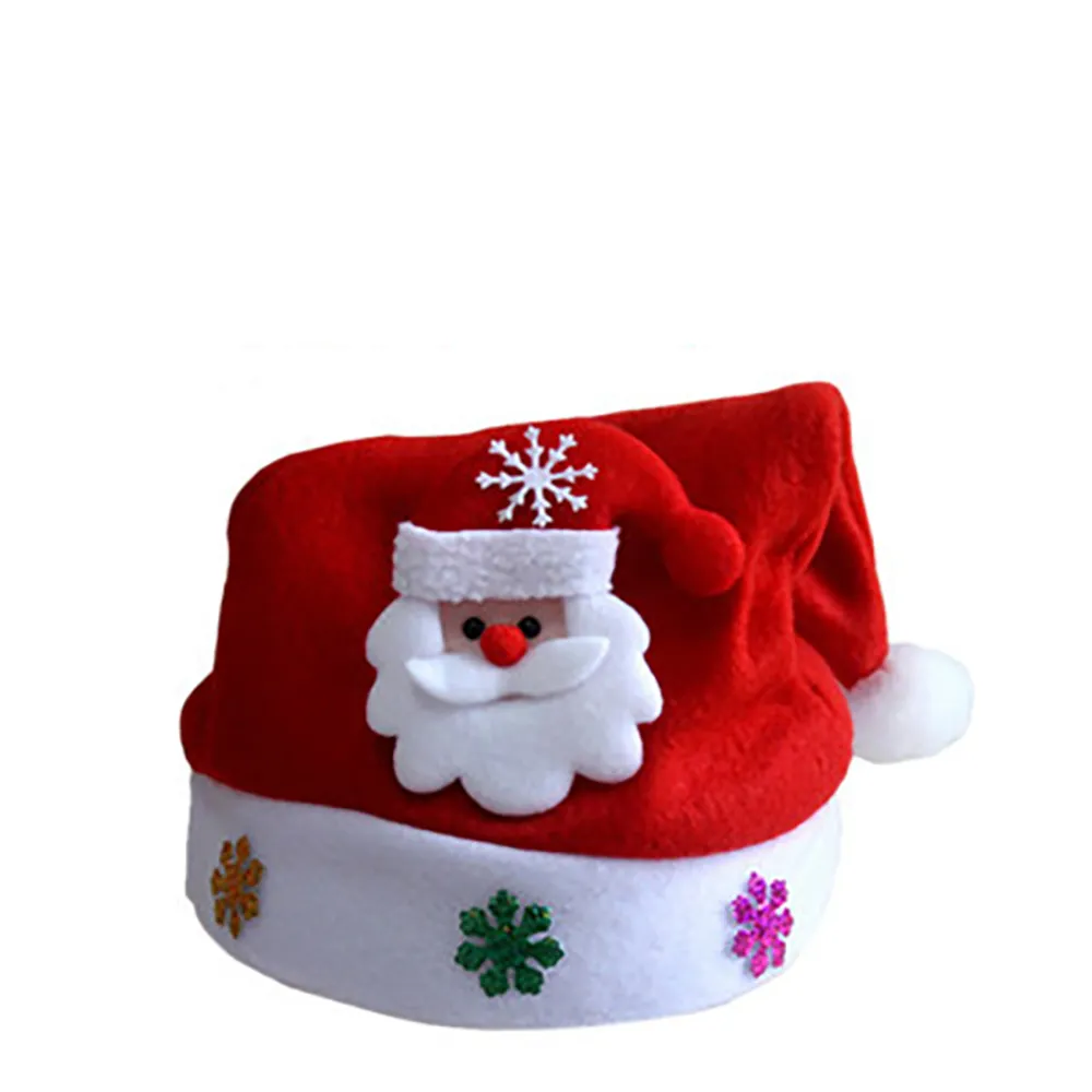 Kind LED Kerst Kerstman Hoeden Rendier Sneeuwpop Cap Feestkostuum Kerstcadeaus Nachtlampje Decoratie voor kinderen Volwassen Whole1825055